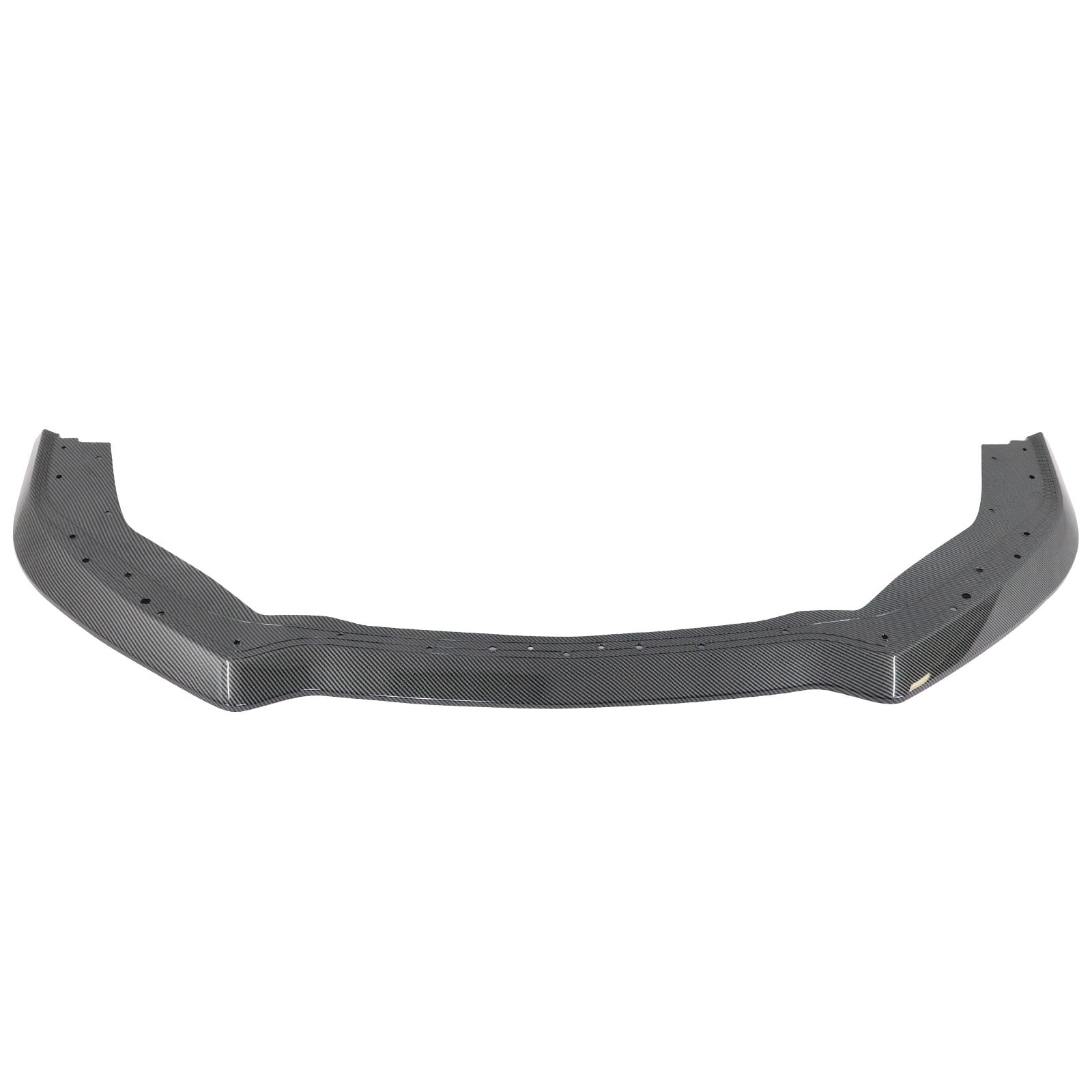 Ikon Motorsports Front Bumper Lip Compatible With 2021-2023 Ford Mustang Mach 1, Carbon Fiber Print PP Polypropylene Handling Package Style Front Lower Chin Lip Splitter Protector