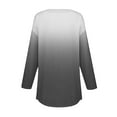 thumbnail image 5 of Womens Tunic Tops, Comdrip Long Sleeve Tops for Women Neck Casual Petite T Shirts Ladies Tunic Tops Grey XL, 5 of 6