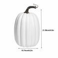 thumbnail image 4 of 8.5 Inch Large Fake Pumpkins for Decorating Big Decorative Foam Pumpkins for Fall Decor, Artificial Plastic Pumpkins Perfect for Halloween Decor Thanksgiving Table Decor (White), 4 of 6