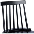 thumbnail image 4 of Duhome Wood Bar Stools Set of 2, Farmhouse Counter Stools 24" Barstool with Back Counter Height Chairs for Kitchen Island Windsor Stool, Black, 4 of 9