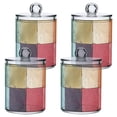 thumbnail image 3 of Ckdifva Coloful Grids Storage Jar with Lid Acrylic Organization Storage Containers Set of 2, 3 of 7