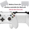 thumbnail image 3 of 4 Pcs Battery Back Cover for Xbox One/One S/One X Controller[NOT for Xbox Series X/S],Battery Back Shell Covers for Xbox One Controller,Replacement Battery Cover Door Compatible with Xbox One(White), 3 of 6