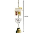 thumbnail image 3 of Pompotops Countryside Cabin Bell Wind Chimes House Hold Door Ornaments Mini Pendant Resin, Spring Outdoor Garden Wind Chimes, 3 of 5
