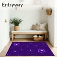 thumbnail image 3 of ODIKA 8'x10' Machine Washable Non-Slip Area Rug, Mystical Nebula Cosmic Sky Fuzzy Whimsical Wonder High Traffic Rug, Purple, 545913, 3 of 7