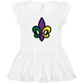 thumbnail image 3 of Inktastic Fleur De Lis Mardi Gras Holiday Girls Toddler Dress, 3 of 5