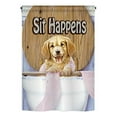 thumbnail image 2 of Breeze Decor 10008 Pets Sit Happens 2-Sided Vertical Impression House Flag - 28 x 40 in., 2 of 2