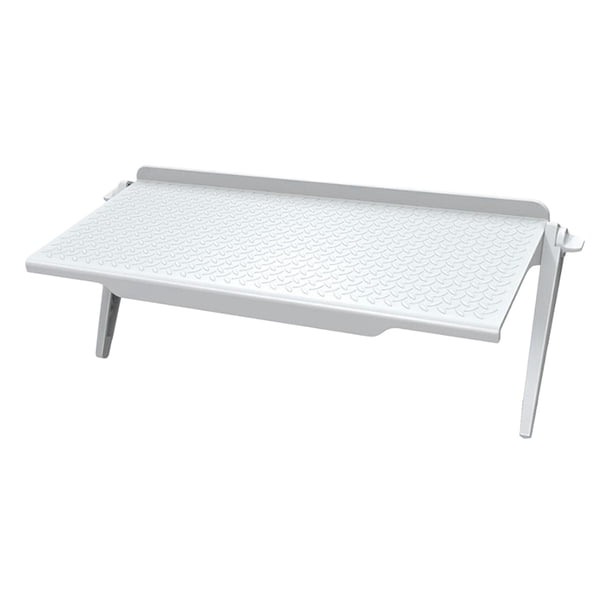 Soporte de plástico ajustable para pantalla de TV, monitor y ordenador, para el hogar, la oficina, cajas multimedia y altavoces. L 1181x445 pulgadas