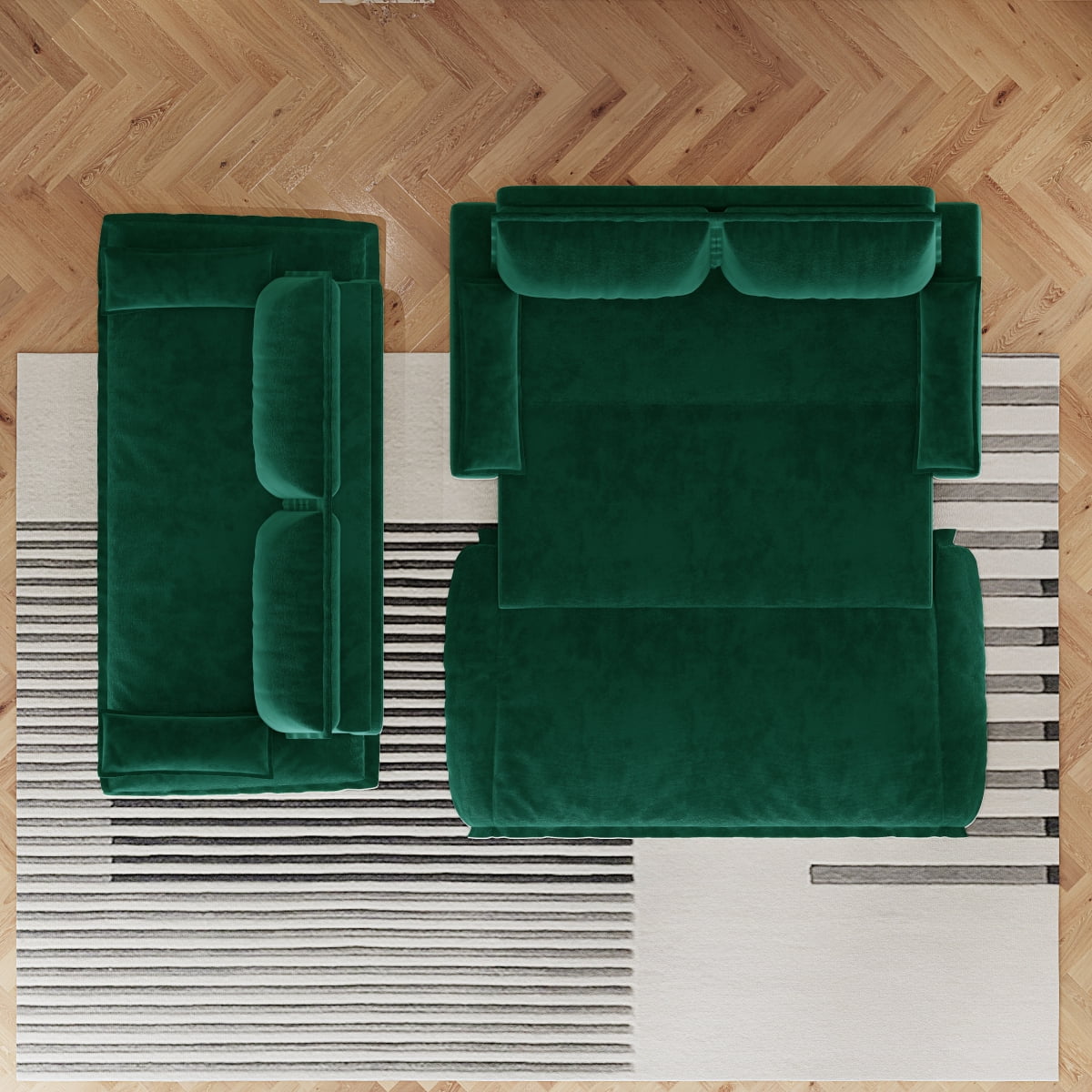 73.2" Queen Pull Out Sofa Bed, 3-in-1 Convertible Sleeper Sofa, Multi-Functional Velvet Loveseat Bed for Living Room, Bedroom, Apartment, Office