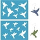 thumbnail image 1 of Plantilla de colibrí de 2 estilos, reutilizable, acrílica, con silueta de pájaro volador, para hacer aretes y joyería de animales., 1 of 9