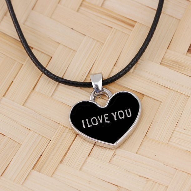 Love you forever deals heart necklace