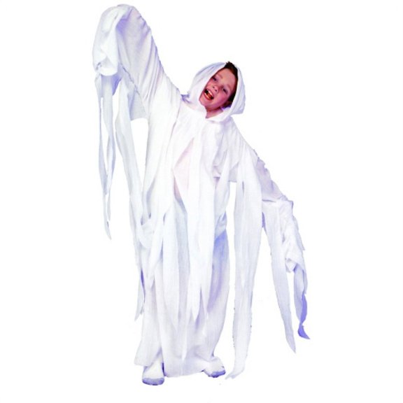 RG Costumes 90203 Ghostly Ghost White Robe LRG