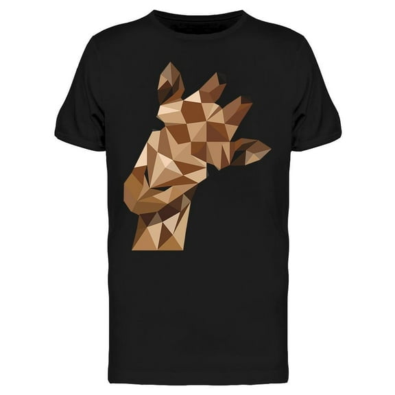Geometric Giraffe Low Poly T-Shirt Men -Image by Shutterstock, Male Small