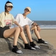 thumbnail image 2 of Zapatos De vadeo unisex Ndcxsfigh Goma suave para playa (41) Negro Gris, 2 of 9