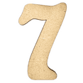 thumbnail image 1 of 3" Tall MDF Number 7 | 1/4" Thick | Krafty Supply Letters | Beltorian, 1 of 1