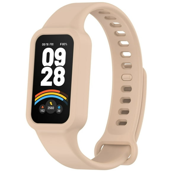 Smart Sports Bracelet with Integrated Silicone Strap of Seamless Design Soft for Smart Tracking and All-Day Wearable