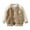 Khaki, variant on REDARER Kids Baseball Jacket, Thickened Autumn Outerwear for Boys and Girls, Casual Youth Coat for Children,Size:12-24 Months