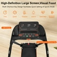 thumbnail image 5 of Ambifirner 2.5HP Quiet Foldable Treadmill - 300LBS Capacity, 7.5MPH Speed with 5% Incline, Heart Rate Monitor & USB Charging, 6 Shock-Absorbing Design for Home Gym, 5 of 8