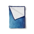 thumbnail image 2 of Blue Soft Flannel Fleece Throw Blanket, Stained Abstract Monochrome Tones Centered Print, Cozy Plush for Indoor and Outdoor Use, 50" x 70", Royal Blue Cobalt Blue, by Ambesonne, 2 of 5