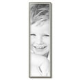 thumbnail image 2 of ArtToFrames 10" x 36" Silver with Stained Grey Picture Frame, 10x36 inch Silver Wood Poster Frame (WOM-4767), 2 of 7