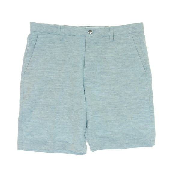 Callaway Golf Mens Micro Striped Flat Front Walking Shorts (34, Medium Blue)