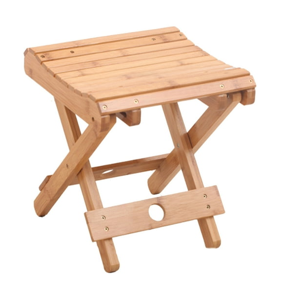 HEALEEP 1Set Bamboo Folding Chairs for Garden and Patio Home Use