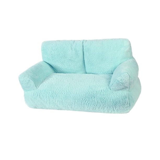 Cama para perros, cama nido para mascotas suave, cómoda, sofá cama con base antideslizante, sofá para mascotas, estera tipo nido, cojín, suministros p Azul