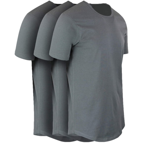 ShirtBANC Hipster Hip Hop Long Drop Cut Chemise pour Homme Longline Dropcut T-Shirt