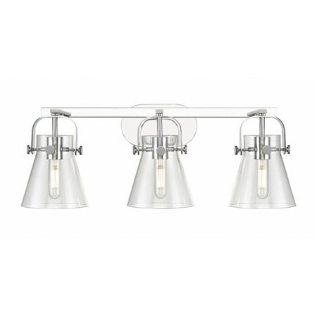

Innovations Lighting - Pilaster II Cone - 3 Light Bath Vanity In Industrial