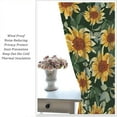 thumbnail image 5 of Sunflower Curtains Oil Painting Rustic Farmhouse Floral Blackout Print Rod Pocket Window Drapes for Bedroom Living Room 52x84in, 5 of 6