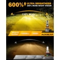 thumbnail image 2 of Faros antiniebla Auxbeam H11 H8 H9 10000LM 3000K Amarillo Dorado, 2 of 8