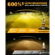 thumbnail image 2 of Faros antiniebla Auxbeam H11 H8 H9 10000LM 3000K Amarillo Dorado, 2 of 8