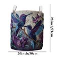 thumbnail image 2 of Cozy Homey Hummingbird Floral Print Laundry Basket,Easy-Clean Quilted Fabric Storage Bin with Canvas Handles for Dirty Clothes in the Laundry Room,20"x28", 2 of 5