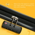 thumbnail image 5 of 3 Pcs Suitcase ABS Lightweight Suitcase with TSA Lock,20''24''28'Hardshell Luggage Sets ,with 360°Spinner Wheels，3-Step Telescoping Handle,for Travel, Yellow, 5 of 9