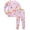 Pink princess, variant on WIBACKER 1-10 Year Girls' 2-Piece Pajamas Set Long Sleeve Sleepwear Pjs 100% Cotton For Kids and Toddler Girls - Unicorn