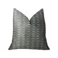 thumbnail image 1 of Plutus Trivoli Circle Gray and Cream Handmade Luxury Pillow - Double sided 24" x 24", 1 of 3