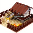 thumbnail image 2 of 118pcs Farm Chicken Coop Building Blocks Set - DIY Compatible Farm Ranch House MOC 95342 with Assembly Instructions - Perfect Gift for Boys & Girls!, 2 of 5