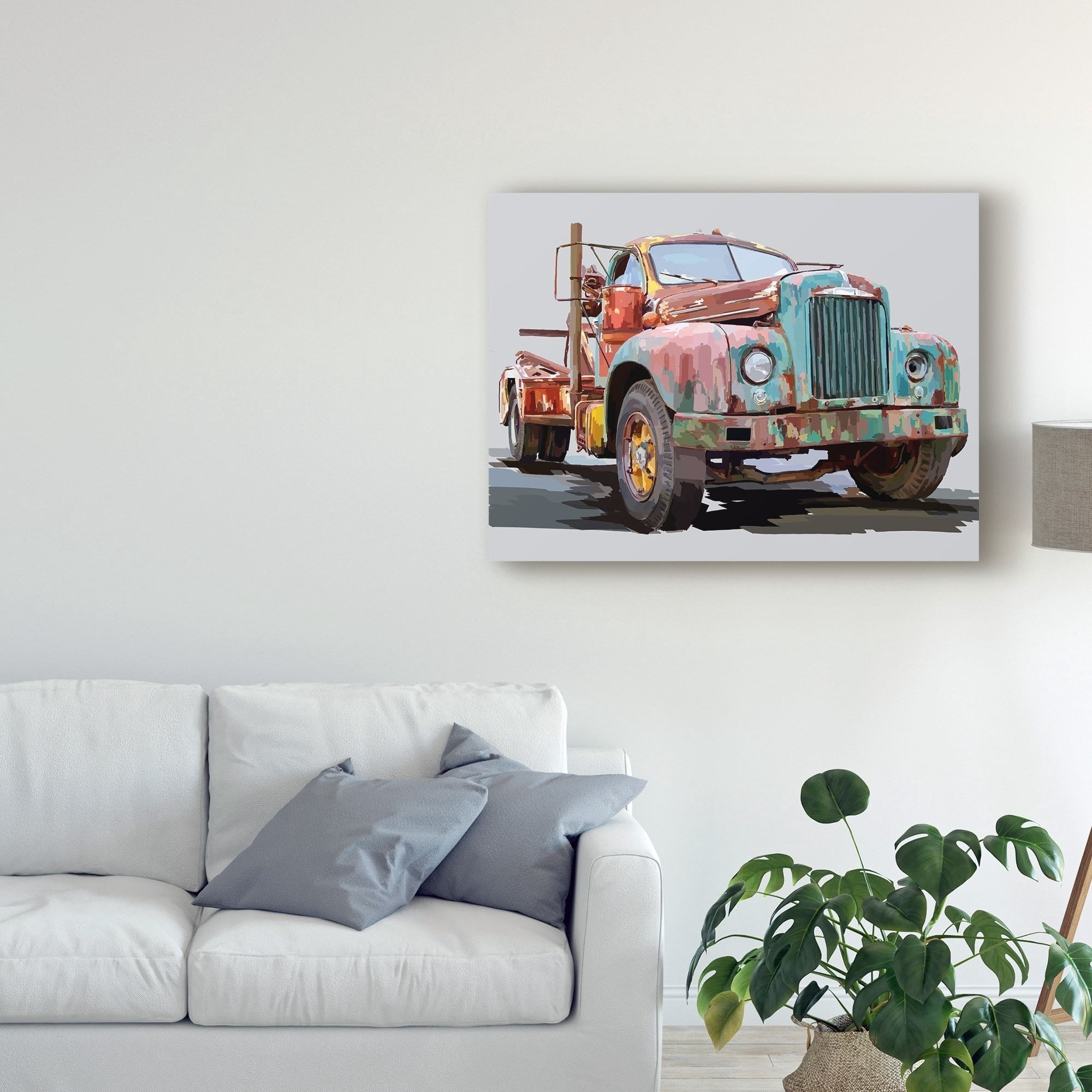 Trademark Fine Art 'Powerful Truck I' Canvas Art by Emily Kalina