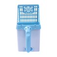 thumbnail image 2 of 3-in-1 Cat Litter Scooper with Waste Station, Built-in Bag Dispenser & Stand, Portable Litter Box Scoop, Lightweight Plastic Litter Sifter Scoop for Cats, 2 of 6