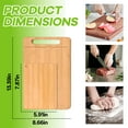 thumbnail image 2 of ACDANC 2Pcs Bamboo Cutting Board,Easy Stand-Up Drying Wooden Chopping Board,Non-Coated Safe Contact Cutting Board,Style2, 2 of 7