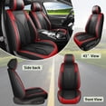 thumbnail image 5 of HQBQBUG Car Seat Cover Custom Fit for Toyota 4Runner 2003-2025 Waterproof Faux Leather Car Seat Protector,Comfortable Universal Car Seat Covers Accessories Red,Front Set(2 Seats), 5 of 7