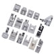 thumbnail image 1 of Kit de prensatelas ANGGREK para máquina de coser 16 piezas Acero inoxidable, 1 of 8