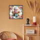 thumbnail image 2 of (A4433) Lleno Diamantes Feliz Anciana en Un Columpio Serie Personajes Resina 30*30CM, 2 of 9
