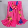 thumbnail image 2 of Ludlz Women Fashion Long Soft Wrap Shawl Rose Flower Printed Sheer Chiffon Scarf, 2 of 7