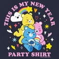 thumbnail image 2 of Toddler's Care Bears My New Year Party Shirt  Graphic Tee Navy Blue 5T, 2 of 3