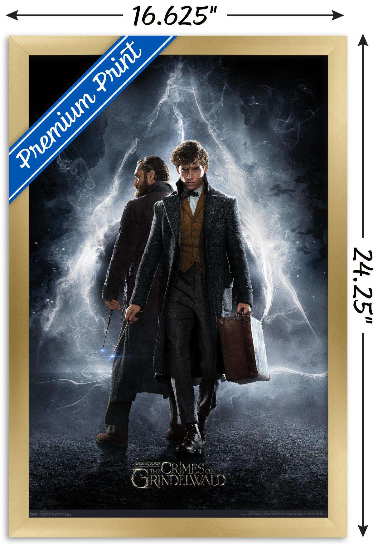 Fantastic Beasts: Crimes Of Grindelwald - Teaser Wall Poster, 14.725" x 22.375", Framed