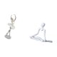 thumbnail image 5 of Figura creativa moderna de una bailarina pensante. Escultura abstracta. Adorno de escritorio único para dormitorio, chimenea, oficina, entrada. Regalo, 5 of 8