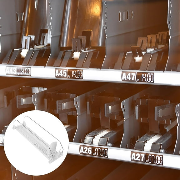 CRILSTYLEO Shop Drink Pusher White Plastic ABS Material for Beverage Shelf Replenishment and Vending Machine Glide