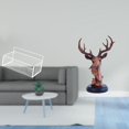 thumbnail image 2 of Figura De Cabeza De Ciervo Majestuosa, Elegante Estatua De Animal, Decoración Del Hogar, Artesanía De Resina, Adorno Decorativo Para Mesita De Noche Y Escritorio., 2 of 8