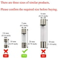 thumbnail image 3 of 10 Pack F20AL Fast-Blow Fuse 20A 250V Glass Fuses 0.2 x 0.78 inch / 5 x 20 mm (20amp) (F20A), 3 of 5
