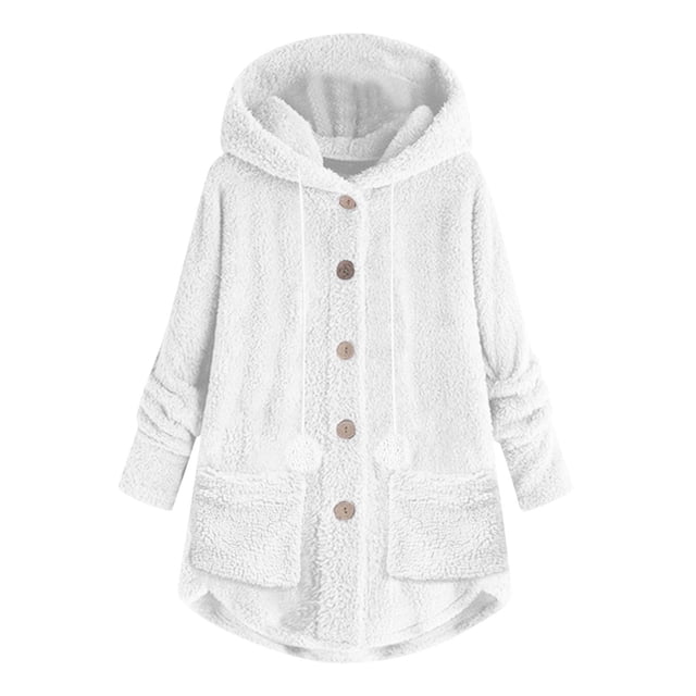 ZVAVZ Fluffy Jackets for Women Solid Fuzzy Fleece Sherpa Jacket Laple Button Down Open Front Cardigan Warm Winter Coats for Women Winter Coats For Women Clearance Sale